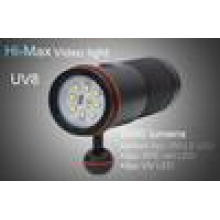 HI-MAX UV8 с 5000 люмен 8pc светодиод XM-L2, 2pc XPE красный светодиод и 2pc UV LED 5000 люмен привело погружение